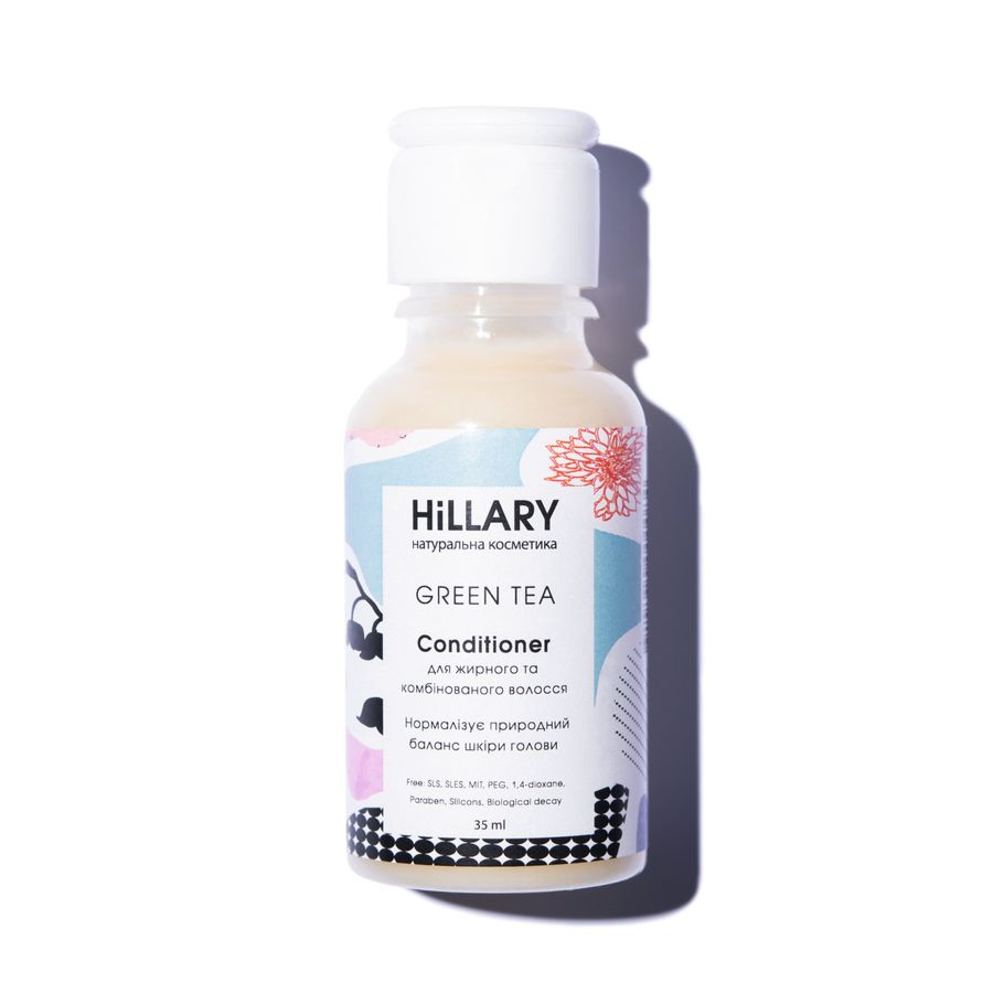 SAMPLE Natural conditioner for oily and combination hair Hillary GREEN TEA Сonditioner, 35 ml