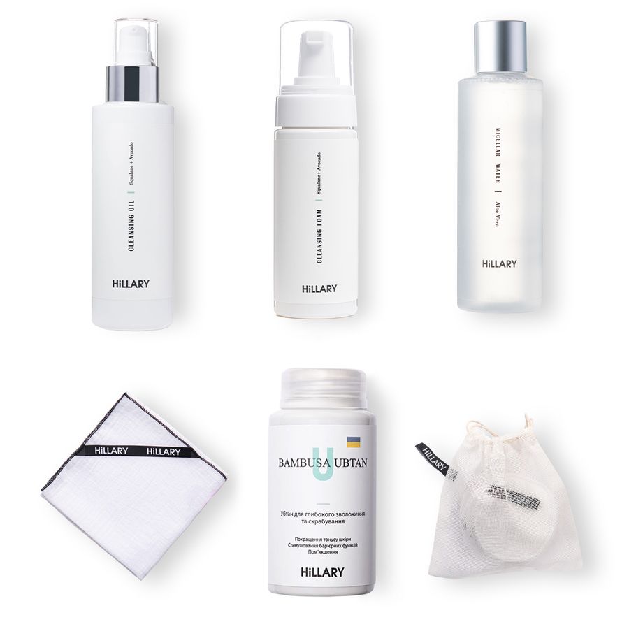 Cleansing program for dry and sensitive skin