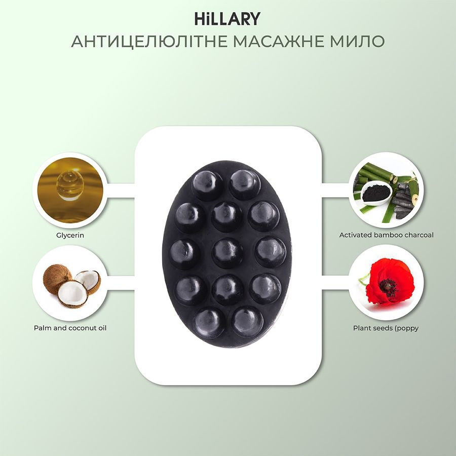 Anti-cellulite massage soap Hillary, 100 g