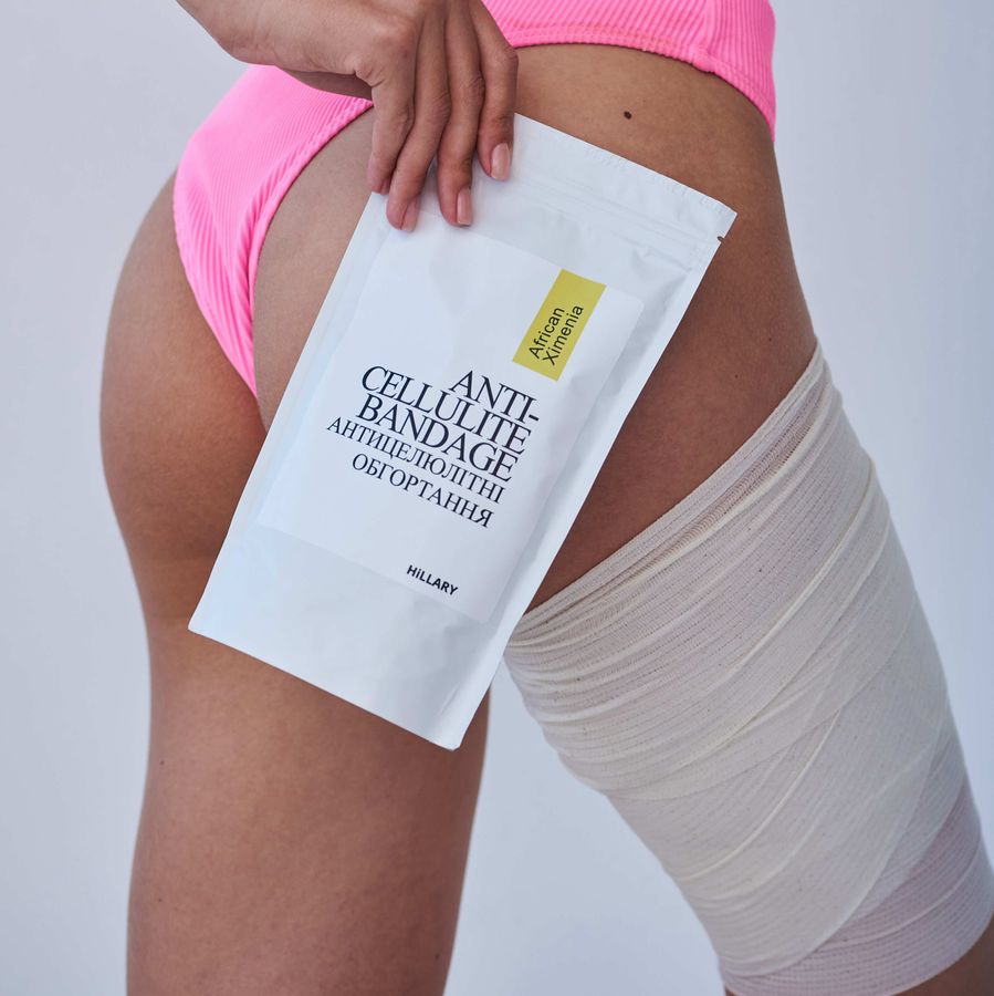 Антицелюлітні обгортання з олією ксименії Hillary Anti-cellulite Bandage African Ximenia - фото №1
