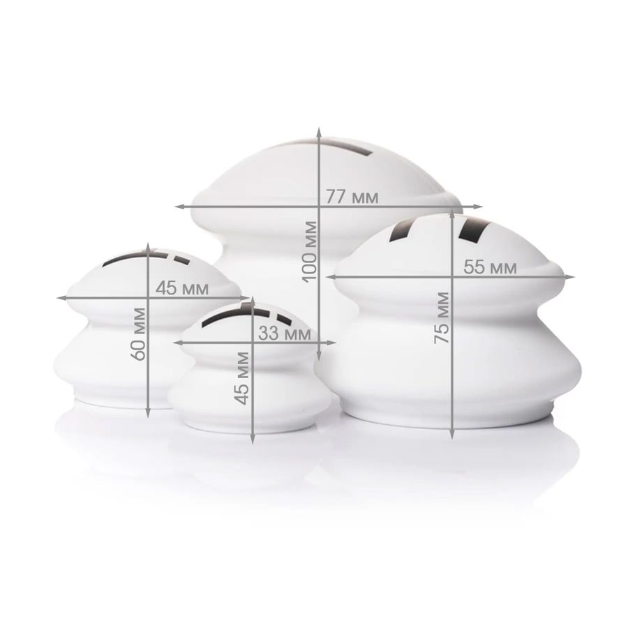 A set of vacuum cups for the body + anti-cellulite LPD's Slimming