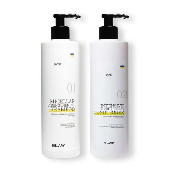 Shampoo + Conditioner Hillary Nori Intensive Nori Bond Building, 500 ml