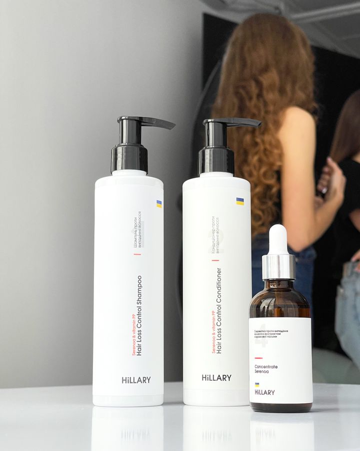 Shampoo + Conditioner Hillary Serenoa & RR Hair Loss Control, 500 мл