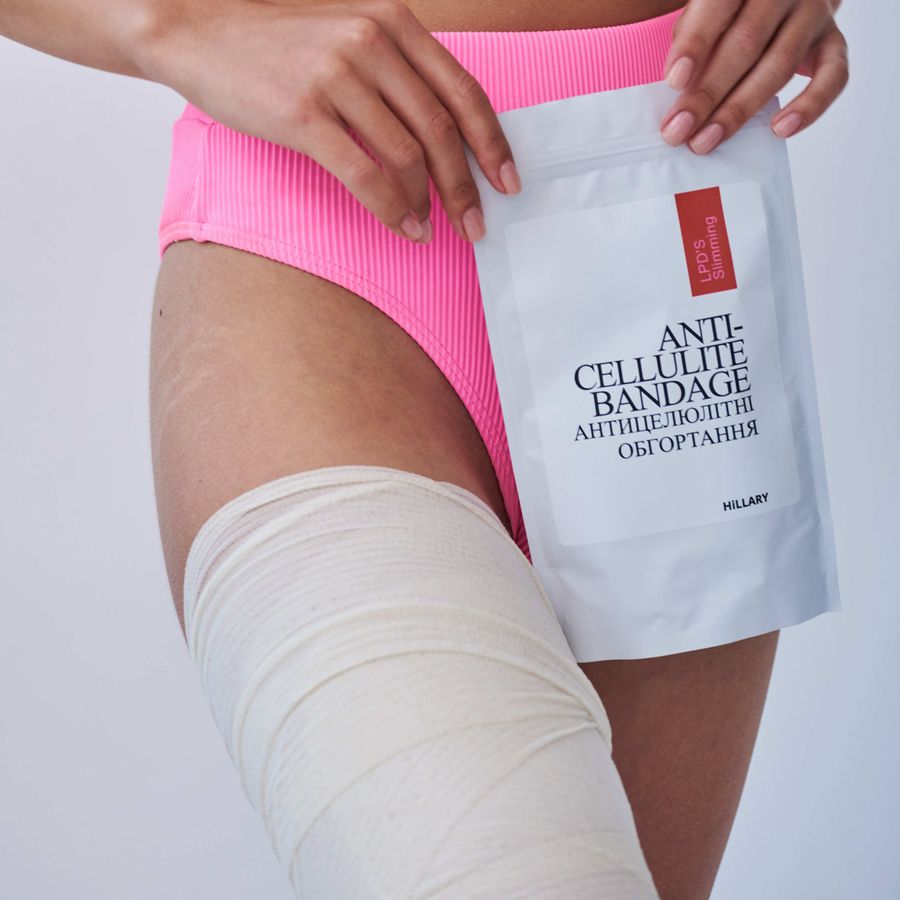 Антицелюлітні ліпосомальні обгортання Hillary Anti-cellulite Bandage LPD'S Slimming - фото №1