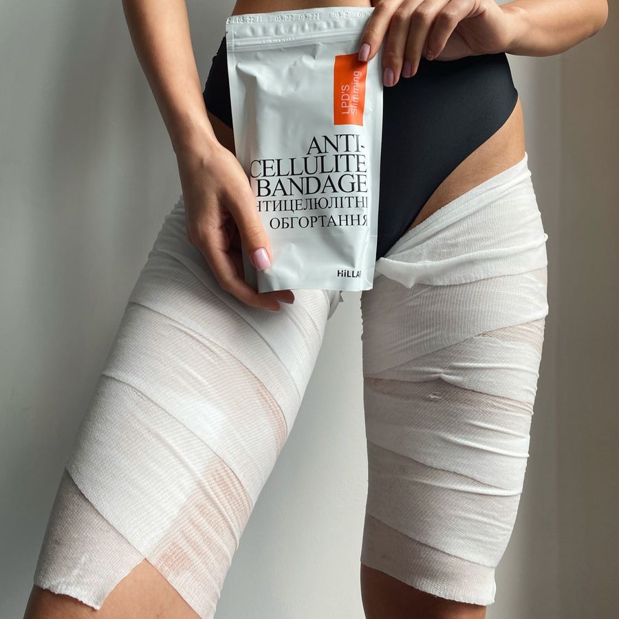 Антицеллюлитные липосомальные обертывания Hillary Anti-cellulite Bandage LPD'S Slimming - фото №1