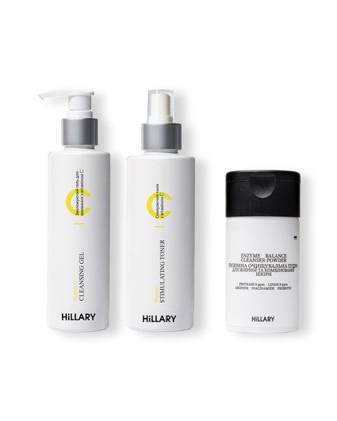 Set Enzyme Cleansing and Toning with Vitamin C for oily skin types