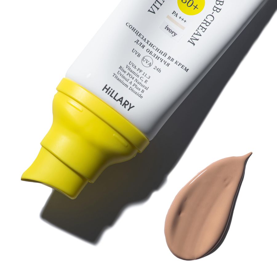 Солнцезащитный BB-крем для лица SPF30+ Ivory HiLLARY VitaSun Tone-Up BB-Cream All Day Protect SPF30+, 40 мл - фото №1