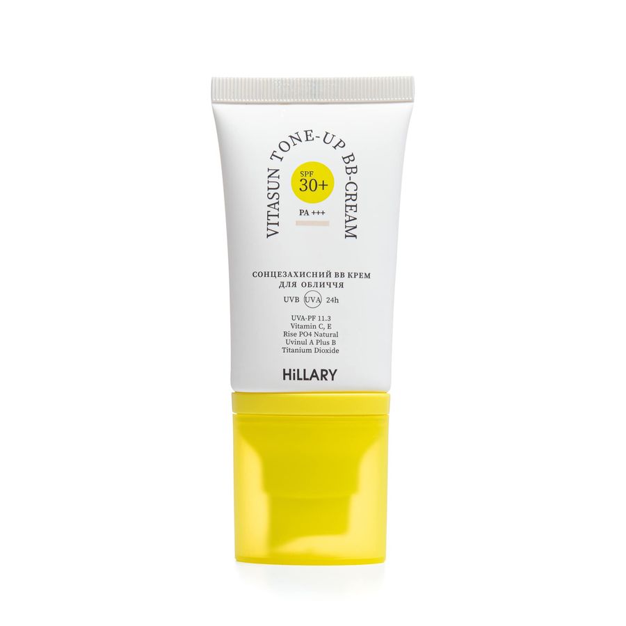 Солнцезащитный BB-крем для лица SPF30+ Ivory HiLLARY VitaSun Tone-Up BB-Cream All Day Protect SPF30+, 40 мл - фото №1